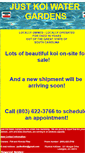 Mobile Screenshot of justkoiwatergardens.com