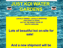 Tablet Screenshot of justkoiwatergardens.com
